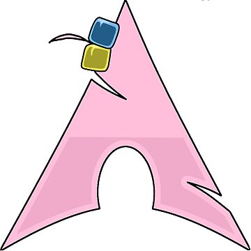 Aperçu de l'œuvre Bocchi le logo Arch Linux ~ Mème technologique de internet-joshi