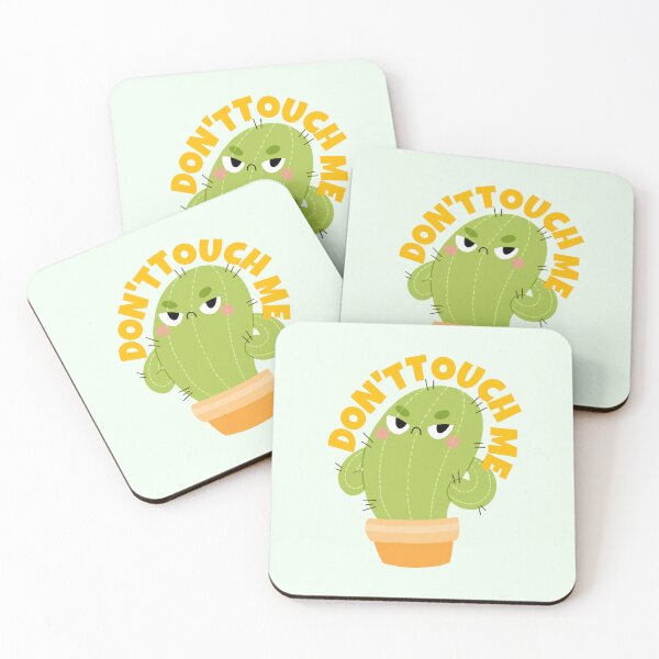 Item preview, Don't Touch Me Cute Grumpy Cactus designed and sold by ricricswert.