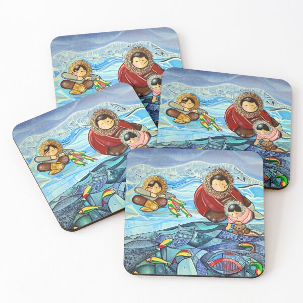 Item preview, Family Ice Fishing designed and sold by ArtByBeatriz.