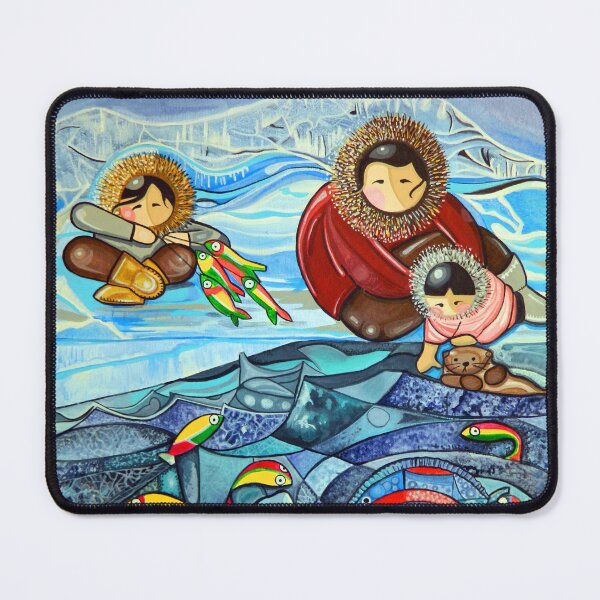 Item preview, Family Ice Fishing designed and sold by ArtByBeatriz.