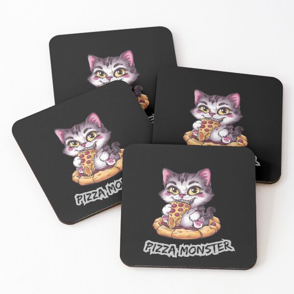 Item preview, Pizza Monster Cat 3 designed and sold by Psycho-Crazy.