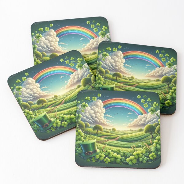 Item preview,  A Field of Shamrocks designed and sold by ImaginativeCore.