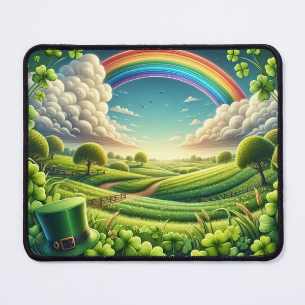 Item preview, A Field of Shamrocks designed and sold by ImaginativeCore.