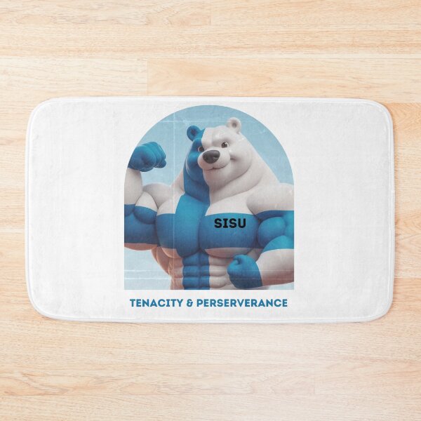Item preview, Finnish Sisu Strong Bodybuilding Bear designed and sold by Stock-Wave.