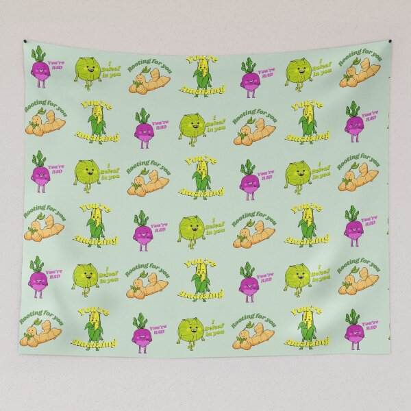 Item preview, Encouraging Vegetables Puns designed and sold by KWZCreates.