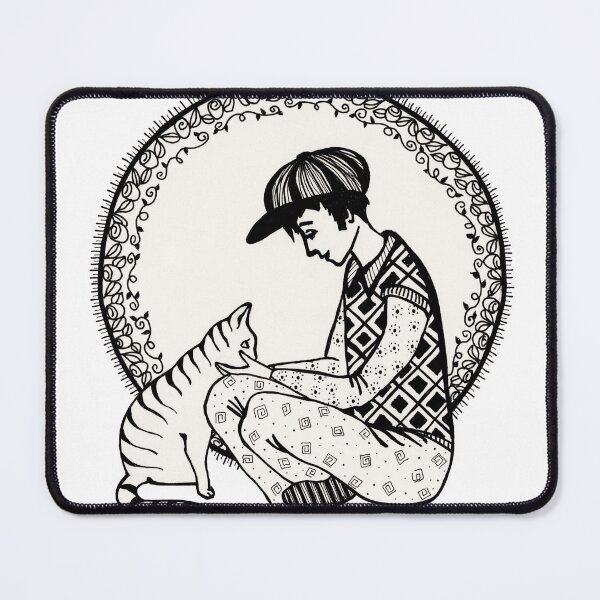 Item preview, petting a cat designed and sold by bagiolita.
