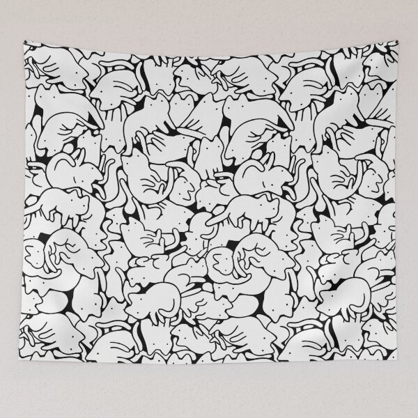 Item preview, Tangled cats designed and sold by kostolom3000.