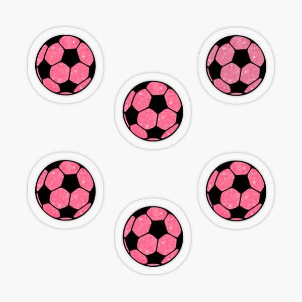 Item preview, Pink Preppy Glitter Soccer Ball Set Pack designed and sold by wonderxwander.