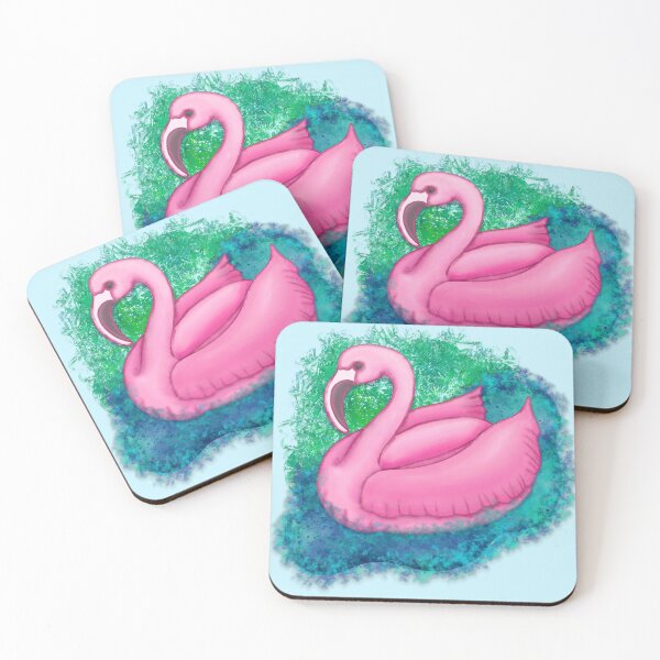 Item preview, Flamingo Floatie Splash designed and sold by AdriaCaps Art & Design.