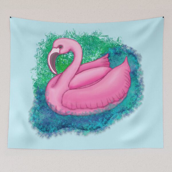 Item preview, Flamingo Floatie Splash designed and sold by AdriaCaps Art & Design.