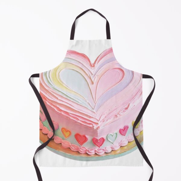 Item preview, Yummy Kawaii Food Sweet Pastel Pink Colorful Valentines Heart Cake designed and sold by knickeryknackry.