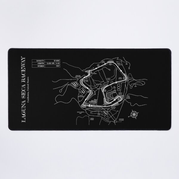 Item preview, Laguna Seca (White Stencil-No Background) designed and sold by BGALAXY.
