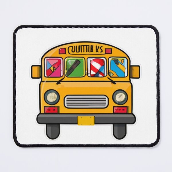 Item preview, Yellow Bus cartoon designed and sold by VibeStyleShop.