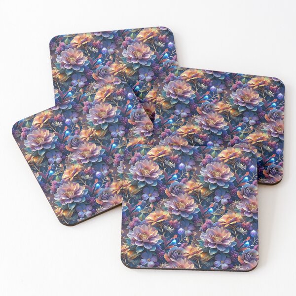 Item preview, Vibrant Floral Pattern with Luminous Accents designed and sold by Rostislav Bouda.