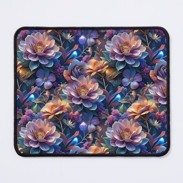 Item preview, Vibrant Floral Pattern with Luminous Accents designed and sold by Rostislav Bouda.