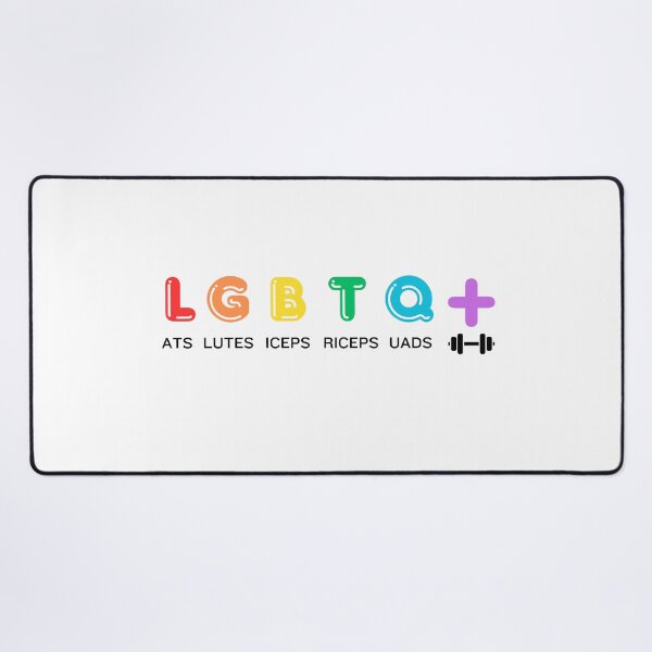 Item preview, Funny LGBTQ Lats Glutes Biceps Triceps Quads Weightlifting designed and sold by LekaDesignShop.