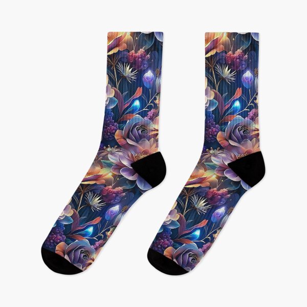 Item preview, Vibrant Floral Pattern with Luminous Accents designed and sold by Rostislav Bouda.