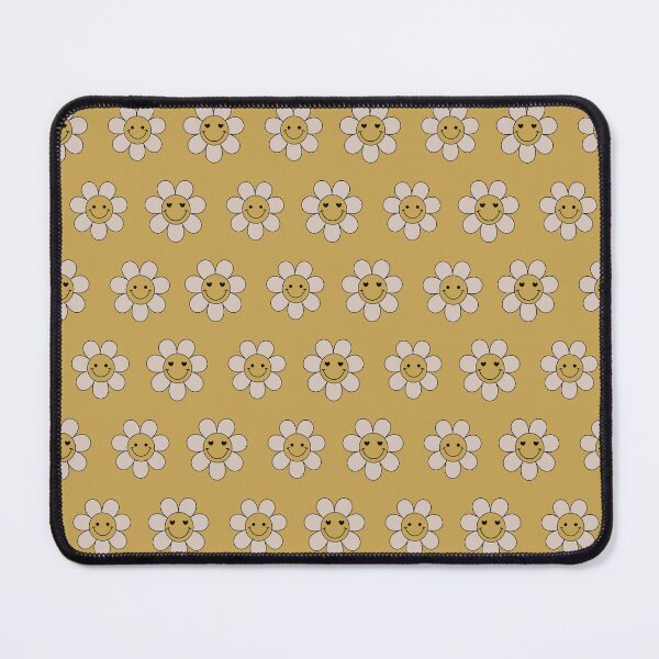 Item preview, Retro Mustard Yellow Happy Daisy Daze Pattern designed and sold by ClaudiaFlores.
