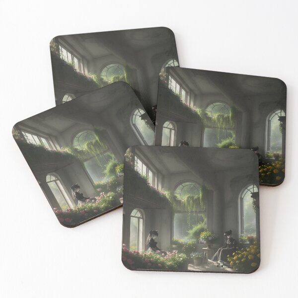Item preview, Goth Girls in Garden - Dark Aesthetic Art designed and sold by SoccaTamam.