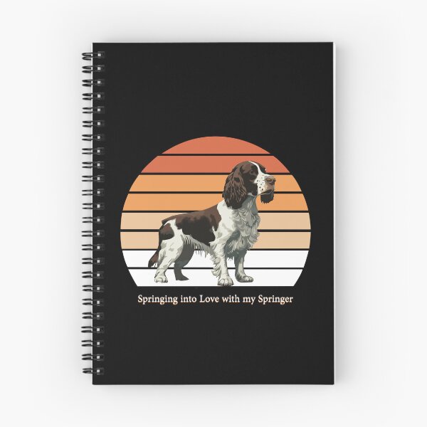 Item preview, Springing into love with my springer English springer spaniel designed and sold by Belle-Creazioni.