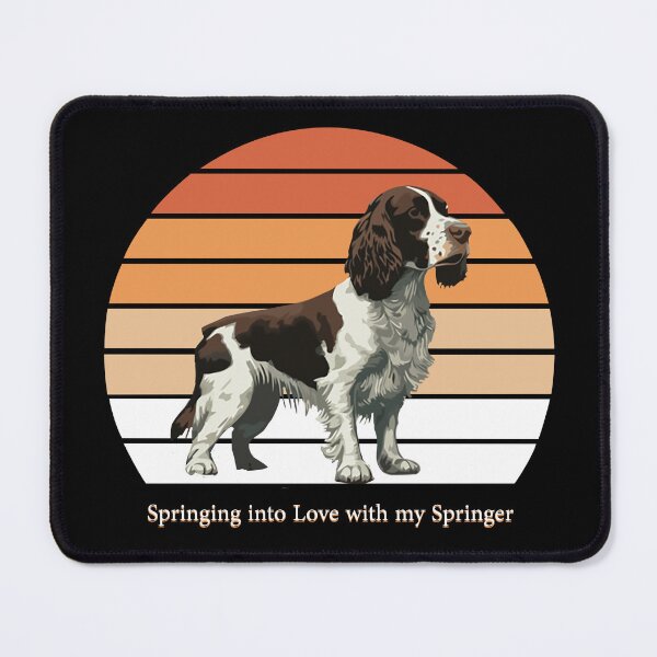 Item preview, Springing into love with my springer English springer spaniel designed and sold by Belle-Creazioni.