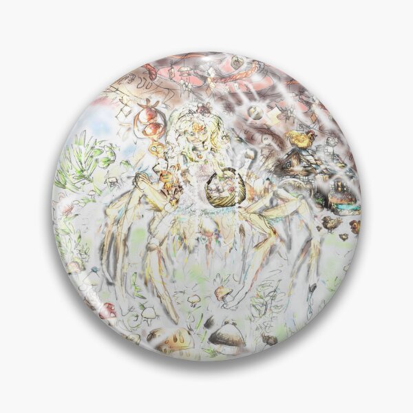 Item preview, spider lady picking mushrooms in autumn designed and sold by mushroomchan.