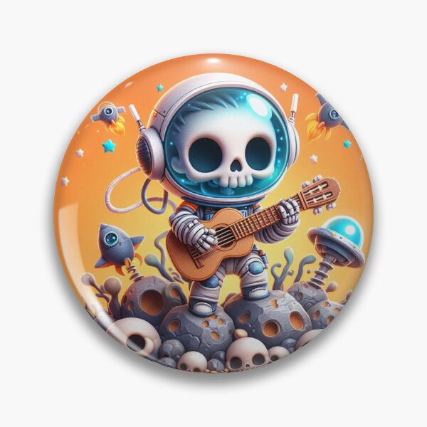 Item preview, Starry Serenade: Skeleton Astronaut's Cosmic Jam designed and sold by TDKCustoms.