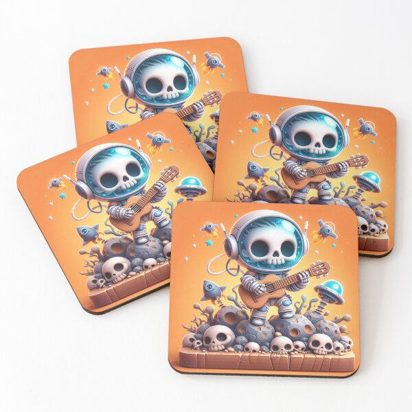 Item preview, Starry Serenade: Skeleton Astronaut's Cosmic Jam designed and sold by TDKCustoms.