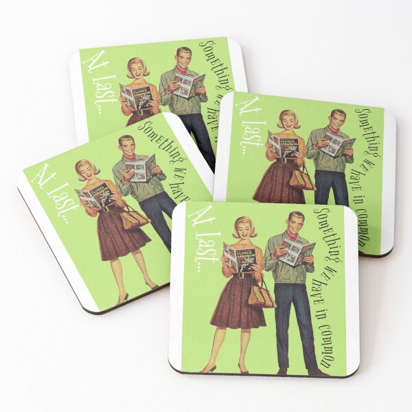 Item preview, Vintage 50s Retro Mid-Century Funny Sarcastic Woman Man Quote Book Sticker designed and sold by knickeryknackry.