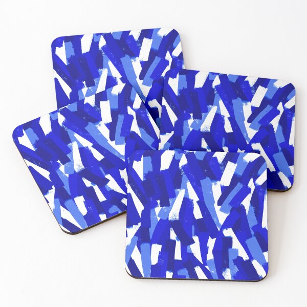 Item preview, Abstract, Navy and Cobalt Blue, Smudgy Brush Stroke Effect designed and sold by OneThreeSix.
