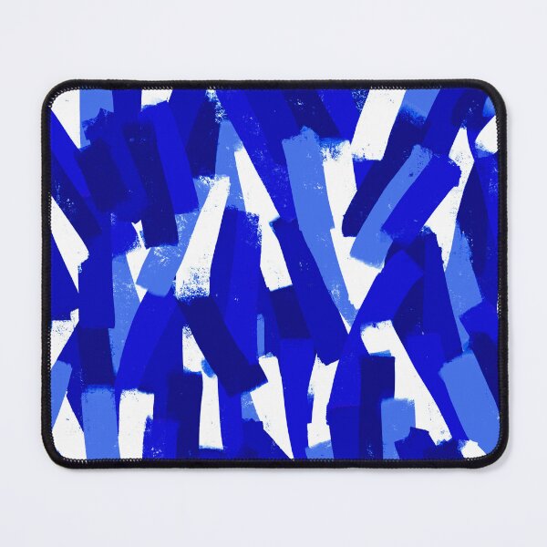 Item preview, Abstract, Navy and Cobalt Blue, Smudgy Brush Stroke Effect designed and sold by OneThreeSix.