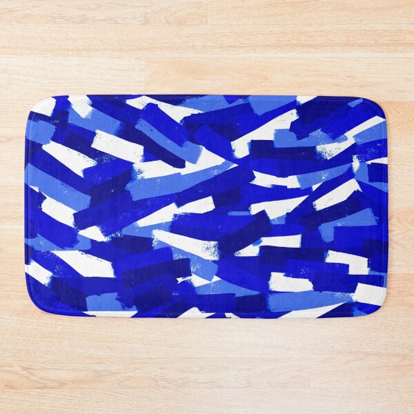 Item preview, Abstract, Navy and Cobalt Blue, Smudgy Brush Stroke Effect designed and sold by OneThreeSix.