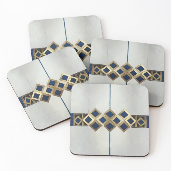 Item preview, Blue and Golden Squares  designed and sold by JANA4446.