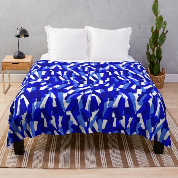 Item preview, Abstract, Navy and Cobalt Blue, Smudgy Brush Stroke Effect designed and sold by OneThreeSix.