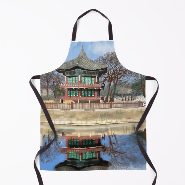 Item preview, Pavilion and pond at Gyeongbokgung Palace, Seoul, South Korea designed and sold by mazarte.