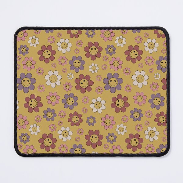 Item preview, Retro Mustard Yellow Happy Daisy Daze Pattern designed and sold by ClaudiaFlores.