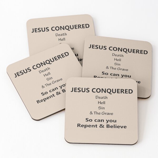 Item preview, Jesus Conquered designed and sold by WideIsTheGate.