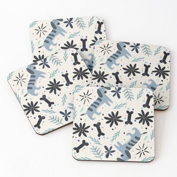 Item preview, Winter Fern Long Dog AOP designed and sold by Leah Jockel.