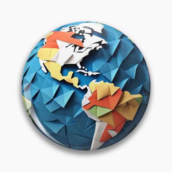 Item preview, Origami Art - Orbital Perspective: Earth's Majesty from Space designed and sold by ArtfulFolds.