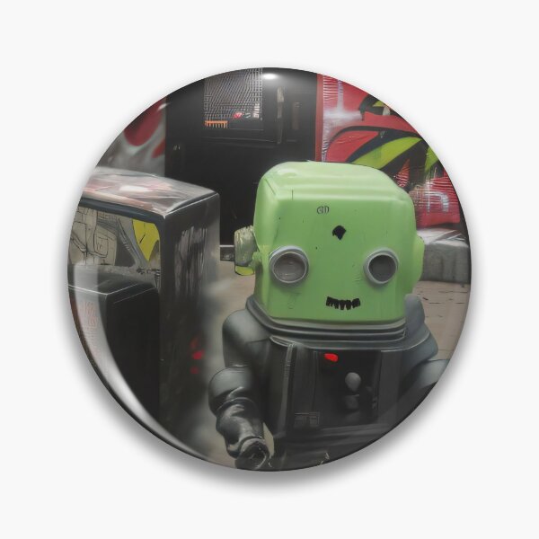 Item preview, A cool robot on the street | graffiti aesthetic  designed and sold by spinolator.