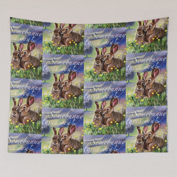Item preview, Somebunny loves you sticker designed and sold by mazarte.