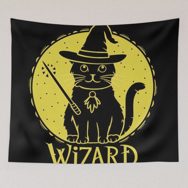 Item preview, Wizard cat designed and sold by Tajdi.