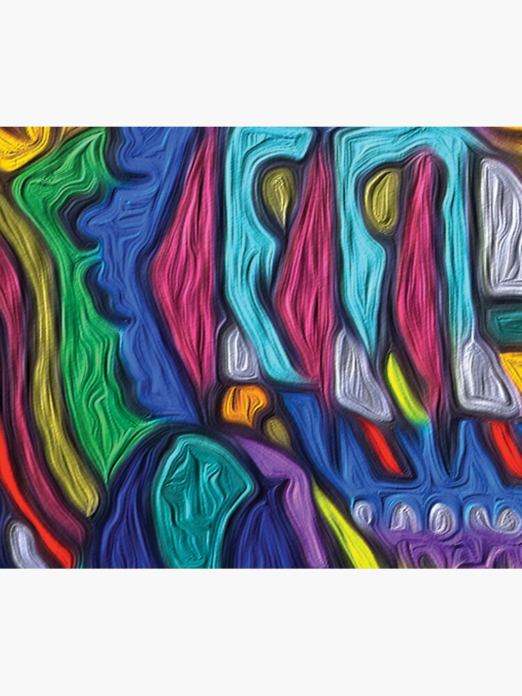 Thumbnail 5 of 5, Mouse Pad, Outer Landscape colorful whimsical hand drawing designed and sold by GDRDesign.