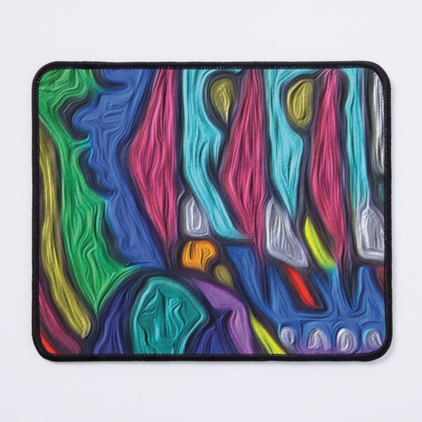 Outer Landscape colorful whimsical hand drawing  Mouse Pad
