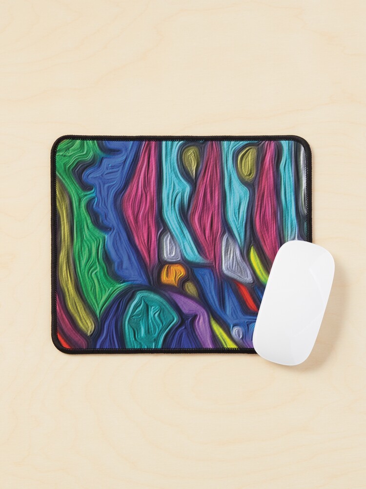 Thumbnail 1 of 5, Mouse Pad, Outer Landscape colorful whimsical hand drawing designed and sold by GDRDesign.