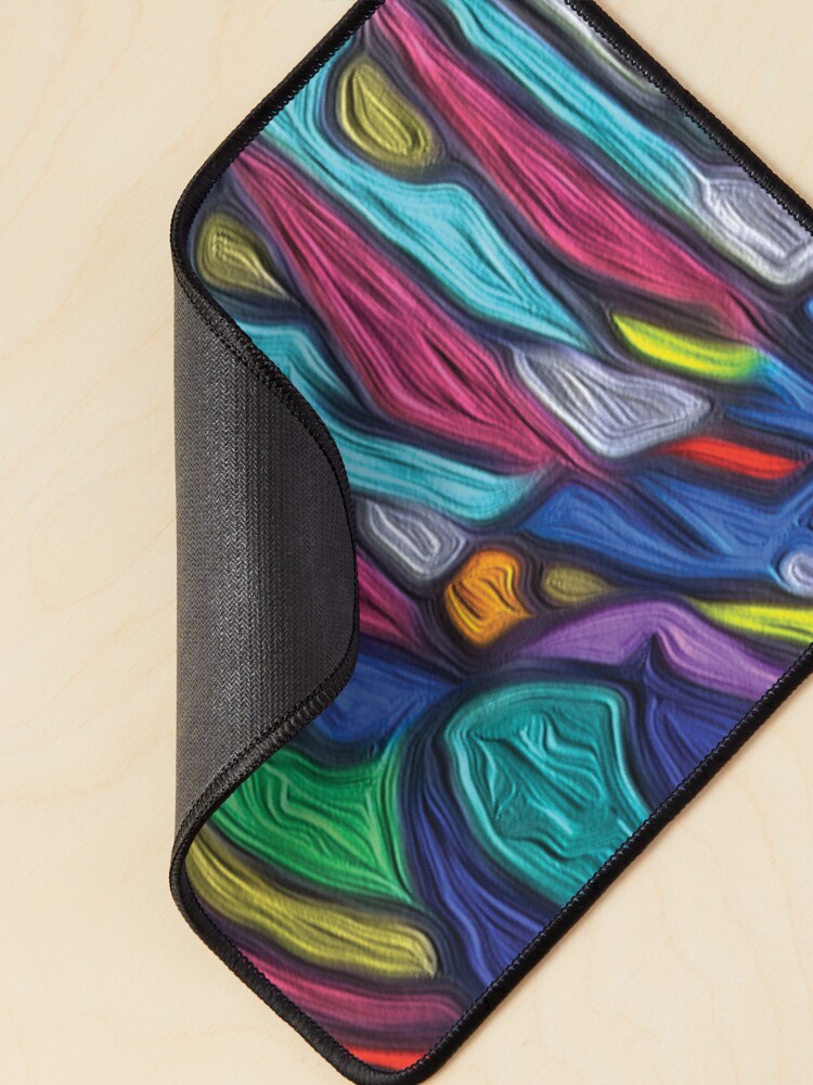 Thumbnail 2 of 5, Mouse Pad, Outer Landscape colorful whimsical hand drawing designed and sold by GDRDesign.
