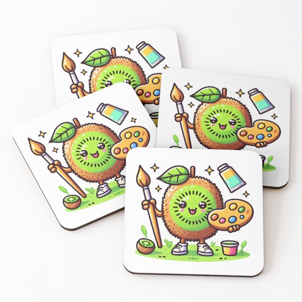 Item preview, Kawaii Kiwi With Palette designed and sold by CanvasCutie.