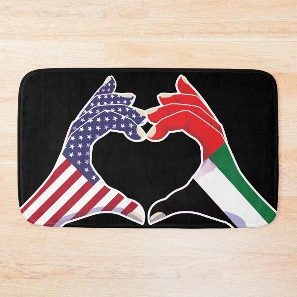 Item preview, United Arab Emirates Emirati USA United States American America Love Heart Peace designed and sold by FlagX.