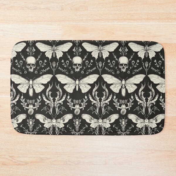 Item preview, Skulls Moth Gothic Horror Pattern designed and sold by RR-Arts.