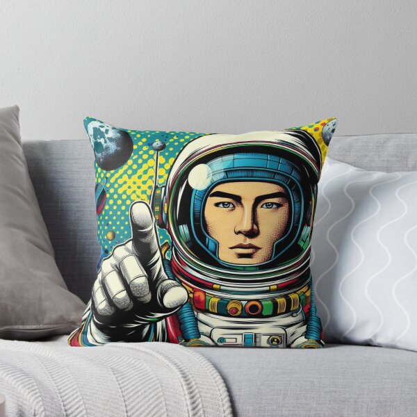 Item preview, Galactic Pop: Astronaut in Vibrant Space Suit Pop Art Design designed and sold by StickerStudio27.